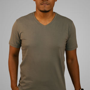 Camiseta de Algodão Egípcio - Gola V - Manga Curta